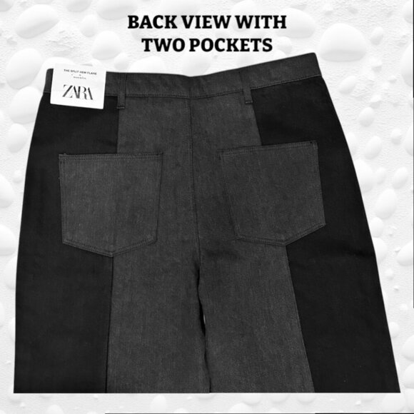 ๐ ZARA (TALL) The Split Hem Flare - Size Euro 44 / US 12 - NWT ๐ - Picture 7 of 8